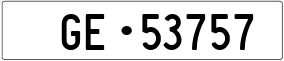 Trailer License Plate